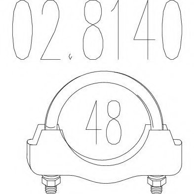 MTS 02.8140 Pipe Connector, exhaust system